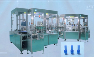 便携式胰岛素泵内置针软导管组装机